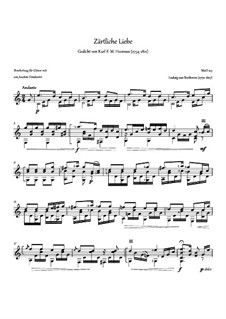 Ich liebe dich (I Love Thee), WoO 123: For guitar by Ludwig van Beethoven