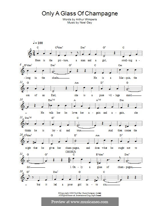 Glass of champagne lyrics