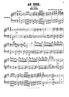 To Thee, Op.150: Piano score by Émile Waldteufel