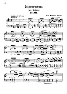 Sirens, Op.154: Piano score by Émile Waldteufel