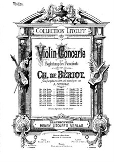 Violin Concerto No.4, Op.46: Solo part by Charles Auguste de Beriot