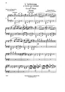 Suite II: For piano four hands by Georges Bizet