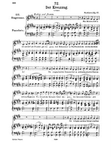 Der Kreuzzug (The Crusade), D.932: For medium voice and piano by Franz Schubert