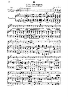 No.3 Song of Mignon: A Major by Franz Schubert