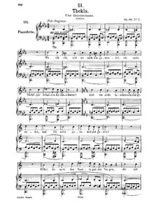 Thekla. A Spirit Voice, D.595 Op.88 No.2: For medium voice and piano by Franz Schubert
