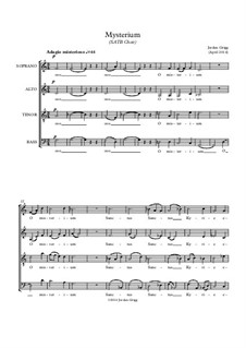 Mysterium (SATB Choir): Mysterium (SATB Choir) by Jordan Grigg
