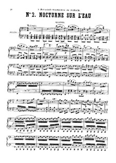 Trois mélodies caractéristiques: No.2 Nocturne sur l'eau by Anton Rubinstein