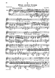 Ellen's Song II, D.838 Op.52 No.2: For medium voice and piano by Franz Schubert