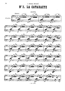 Trois mélodies caractéristiques: No.3 La cataracte by Anton Rubinstein
