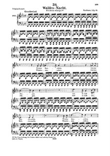 Im Walde (In the Forest), D.708: For medium voice and piano by Franz Schubert