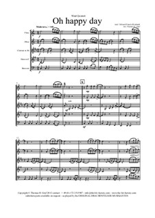 Oh happy day: For wind quintet by folklore, Edward Francis Rimbault