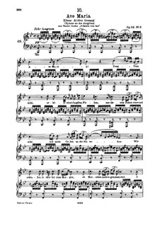 Piano-vocal score (Page 3): For high voice and piano by Franz Schubert