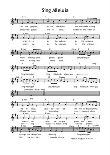 Sing Alleluia, Op.1: Sing Alleluia by Heather Houghton