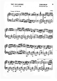 The Sycamore: For piano by Scott Joplin