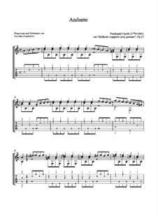 Andante in A Minor: For guitar by Ferdinando Carulli