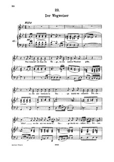 No 20 Der Wegweiser The Signpost Winterreise Winter Journey D 911 Op 89 By F Schubert On Musicaneo