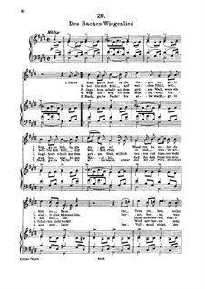 колыбельная ручья. шуберта. колыбельная ручья шуберт ноты. колыбельная ручья. шуберт прекрасная мельничиха ноты.