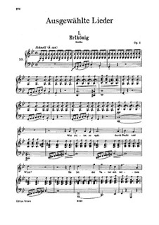 Erlkönig (Forest King), D.328 Op.1: For high voice and piano by Franz Schubert