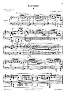 Silhouettes, B.32 Op.8: No.2 in D Flat Major by Antonín Dvořák