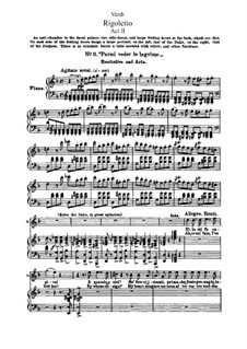 Fragments: Act II, for soloists, choir and piano by Giuseppe Verdi