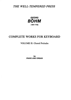 Complete Works for Organ and Harpsichord: Volume II by Georg Böhm