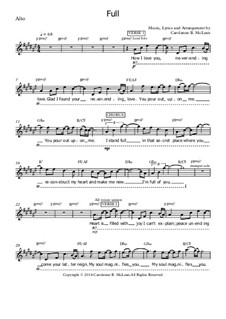 Full: Alto part by Carolanne B. McLean