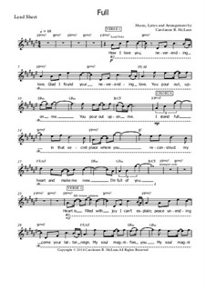 Full: Lead sheet by Carolanne B. McLean