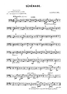 Petite suite: Serenade, for Cello (or Viola) and Strings – Double Bass Part by Alexander Borodin