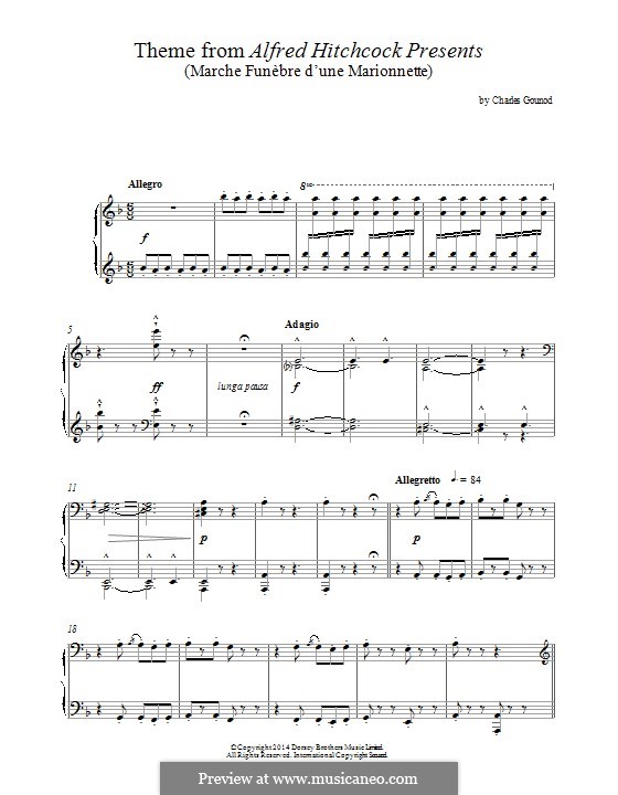 Piano version (Funeral March of by C. Gounod on MusicaNeo