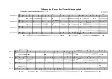 Silence de L'eau for French Horn octet, MVWV 100 c: Silence de L'eau for French Horn octet by Maurice Verheul