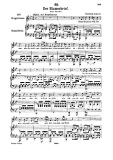 Der Blumenbrief (The Message of Flowers), D.622: For high voice and piano by Franz Schubert