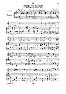 No.3 An die Türen will ich schleichen: A minor, for high voice and piano by Franz Schubert