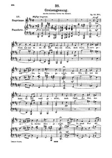 Greisengesang (Song of Old Age), D.778 Op.60 No.1: For high voice and piano by Franz Schubert