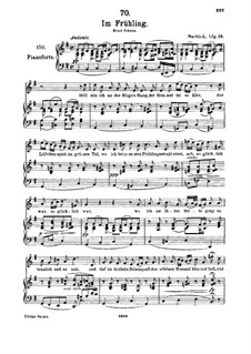 Im Frühling (In Spring), D.882 Op.101 No.1: For high voice and piano by Franz Schubert
