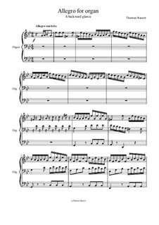 Allegro for organ: Allegro for organ by Thurstan Bassett