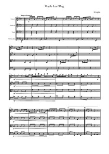 Maple Leaf Rag: For string quartet by Scott Joplin