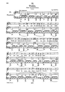 Thekla. A Spirit Voice, D.595 Op.88 No.2: For high voice and piano by Franz Schubert