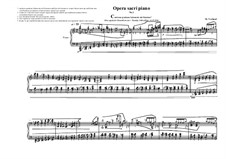 Opera sacri piano No.1, MVWV 791: Opera sacri piano No.1 by Maurice Verheul