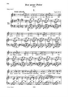 Romances and Ballades, Op.53: No.3 Der arme Peter (Poor Peter), Movement I by Robert Schumann
