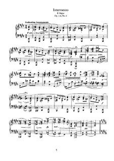 Seven Fantasias, Op.116: No.6 Intermezzo in E Major by Johannes Brahms
