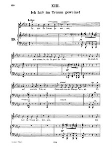 No.13 I Wept in My Dream: For medium voice and piano by Robert Schumann