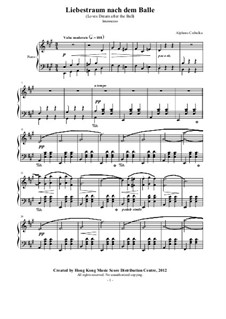 Love's Dream after the Ball, Op.356: For piano by Alphons Czibulka