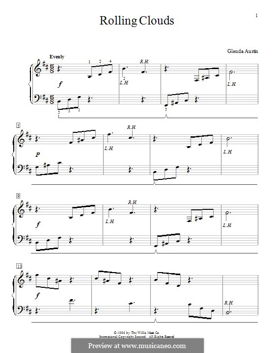 Rolling Clouds: For piano by Glenda Austin