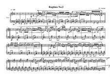 4 Ragtimes for piano: Ragtime No.2, MVWV 624 by Maurice Verheul