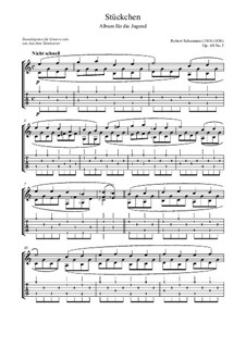 No.5 Stückchen (Little Piece): For guitar by Robert Schumann