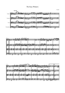 The Easy Winners: For string quartet by Scott Joplin