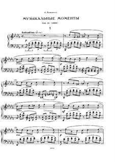 Six Moments Musicaux, Op.16: No.1 by Sergei Rachmaninoff