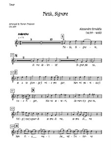 Pieta Signore: For tenor, solo oboe and strings - tenor part by Alessandro Stradella