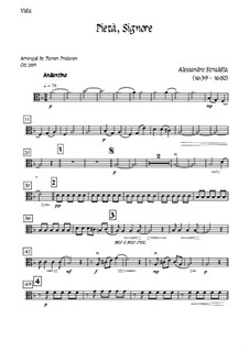 Pieta Signore: For tenor, solo oboe and strings - viola part by Alessandro Stradella