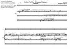 Poéme No.5 for Organ and Soprano Based on a poem of Emil Blémont, MVWV 544: Poéme No.5 for Organ and Soprano Based on a poem of Emil Blémont by Maurice Verheul